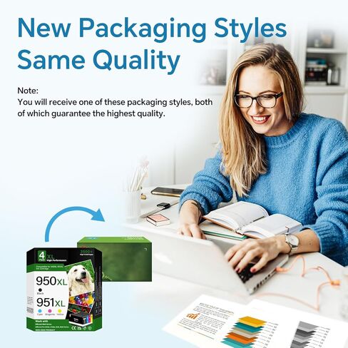 950XL 951XL Ink Cartridges Combo Pack for HP Printer Ink 950 951 XL Ink Cartridge (2 Black, Cyan, Magenta, Yellow) 5-Pack Work with HP OfficeJet Pro 8600 8610 8620 8100 8630 8660 8640 8615 76DW 251DW in Saudi Arabia