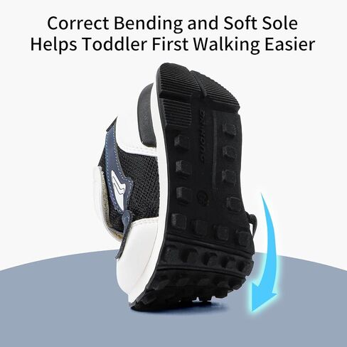 Dr Kong Toddler Shoes Kids Shoes for Boys and Girls Lightweight Durable Casual Athletic Kids Sneakers for Toddlers and Little Kids in Kuwait