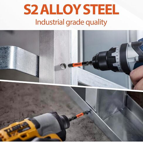 Impact Allen Wrench Drill Bit Set Hex Bit Set 4" Long, Magnetic Allen Head,CNC 21Pcs Metric&SAE, 1/4" Hex-Shank S2 Steel Head with Quick Release Bit Holder and Storage Box in Kuwait