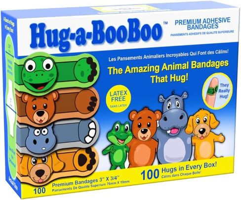 Magical Unicorns Premium Adhesive Unicorn Bandages from Hug-a-BooBoo, The Amazing Bandages That Hug! Colorful Hugging Unicorns 24 Ct Box in Saudi Arabia
