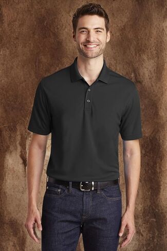 Port Authority Dry Zone UV Micro-Mesh Polo ، Black Deep ، X-Large in Saudi Arabia