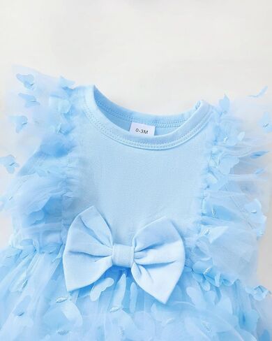 Renotemy Newborn Baby Girl Lace Romper Infant Summer Boho Flower Tulle Dress Party Gifts Newborn Photography Outfits in Saudi Arabia