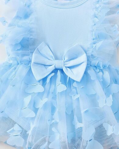 Renotemy Newborn Baby Girl Lace Romper Infant Summer Boho Flower Tulle Dress Party Gifts Newborn Photography Outfits in Saudi Arabia