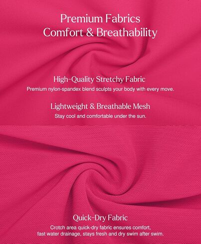 Popilush One Piece Swim Dress Tummy Control Swimsuits for Women Ruched Shapewear Split Bathing Suit in Saudi Arabia