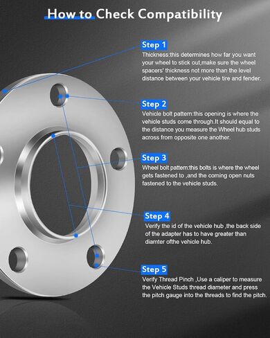 ECCPP 2x 5 Lug Hubcentric Wheel Spacers 10mm 5x120mm Fits for E82 E88 E36 E46 E90 Wheel Spacers E92 318i 135i 335d Wheel Spacers in Saudi Arabia