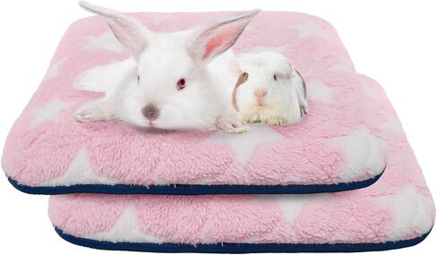 Homimp Summer Cooling Mat for Small Animals, 8PCS Guinea Pig Cage Liner Hamster Pee Pad, Washable Rabbit Cool Pad, Breathable Bed Blanket for Bunny Hedgehog, Keep Cooling for Pets, Blue 10"X 12.5" in Kuwait
