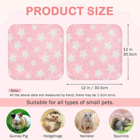 Homimp Summer Cooling Mat for Small Animals, 8PCS Guinea Pig Cage Liner Hamster Pee Pad, Washable Rabbit Cool Pad, Breathable Bed Blanket for Bunny Hedgehog, Keep Cooling for Pets, Blue 10"X 12.5" in Kuwait