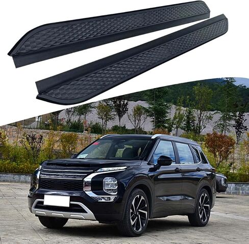 2PCS Black Running Board fits for Mitsubishi Outlander 2022-2025 Side Step Side Stairs Include 6 Brackets Install Hardwares Bolts in Saudi Arabia
