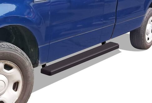 APS تشغيل لوحات (NERF BARS الجانبية خطوة الخطوة) متوافقة مع فورد F150 2004-2008 CAB العادية (استبعاد 04 التراث) (مسحوق الأسود الفولاذ المقاوم للصدأ مطلي 6 بوصات) in Saudi Arabia