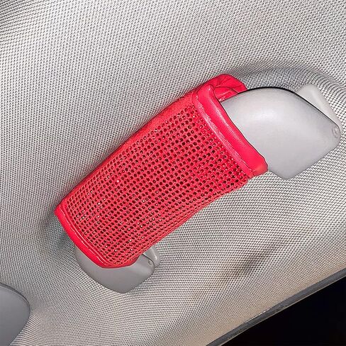 4 Pcs Bling Bling Auto Safety Door Handle Cover, Luster Crystal Car Protective Handle Cover Diamond Car Decor Accessories for Women (Blue-4pcs) in Kuwait