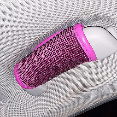 4 Pcs Bling Bling Auto Safety Door Handle Cover, Luster Crystal Car Protective Handle Cover Diamond Car Decor Accessories for Women (Blue-4pcs) in Kuwait