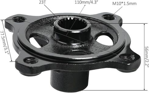 2pcs 23 Tooth Spline 4 Stud Wheel Rim Hub Rear Axle Hub Assembly for 110cc 125cc 150cc 200cc ATV Quad Bike Dune Buggy Go Kart Golf Cart Taotao in Saudi Arabia
