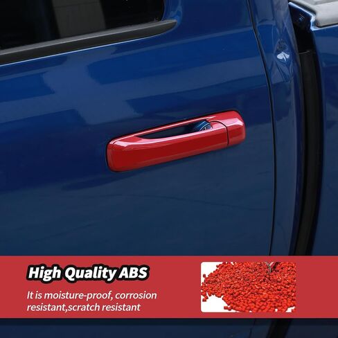 JeCar Black Door Handle Cover Trim Fit for Dodge RAM 1500 2009-2016 2017 2018 in Saudi Arabia