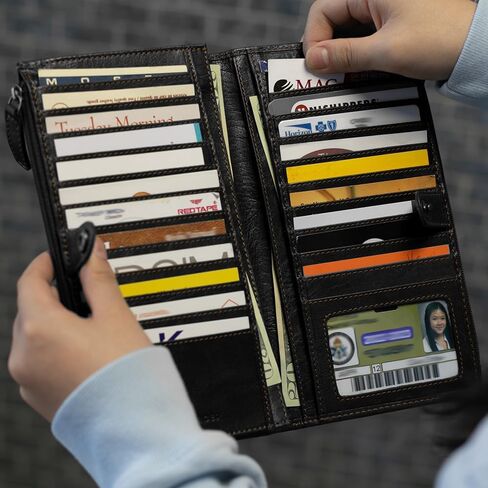 Voyager Large Zippered Wallet #7718 in Saudi Arabia