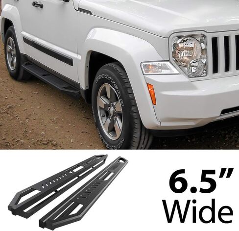 HD Ridez Pocket Drop Steps Armor متوافق مع Jeep Liberty 2008-2013 (Nerf Bar Side Steps Side Bars) in Saudi Arabia