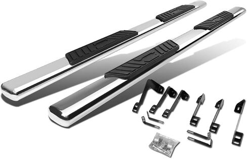DNA Motoring Stepb-5O-929-SS Stainless Steel 5 "Oval Side Step Nerf Bar Running ، 1 Pack ، Chrome in Kuwait