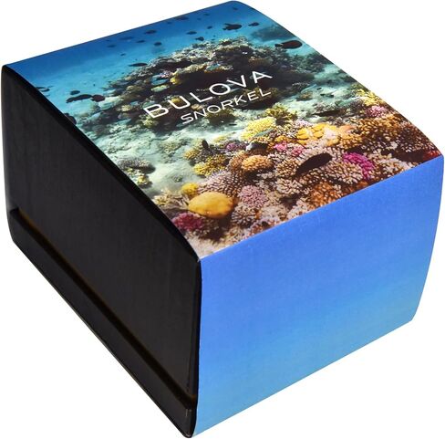 Bulova Oceanographer Snorkel Case و White مثقبة لحزام مطاطية ، تاريخ يوم 100 متر WR in Saudi Arabia