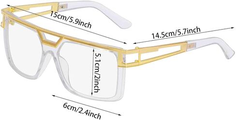 2 Pairs 80s 90s Sunglasses for Women Men Hip Hop Glasses Retro DJ Rapper Costume Accessory in Saudi Arabia