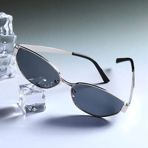 YOGFIT Trendy Polarized Sunglasses for Women Men, Retro Oval Shape UV400 protection sunglasses in Kuwait