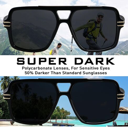 نظارة شمسية مربعة مربعة متضخمة من Lyzoit نسائي استقطاب أعداد كبيرة من أشعة الشمس المستطيل in Kuwait