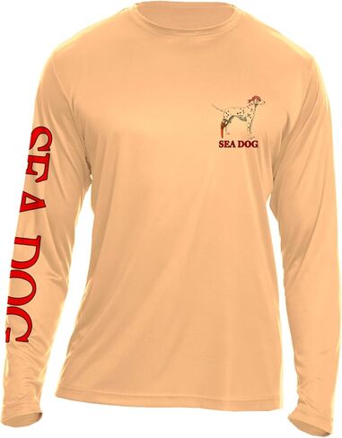 Sea Dog Wax Van UPF50 UV Sun Protection Shirt Long Sleeve Polyester 100 ٪ Polyester - مصمم وطباعة في الولايات المتحدة الأمريكية in Kuwait