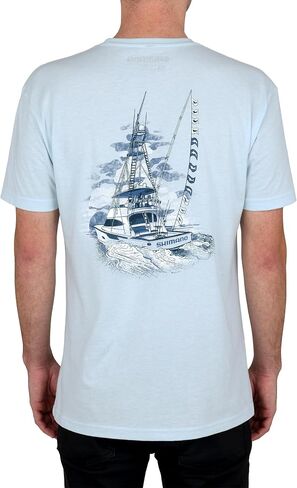 Shimano Short Sportfish Graphic Tee Mens قمصان الصيد in Kuwait