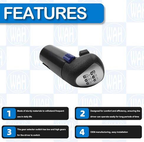 A6915 Shift Lever Knob 15 Speed Compatible with Eaton Truck 7LL 8LL 9MLL Replace 2RR711259 6C457213AA 007685001 in Kuwait