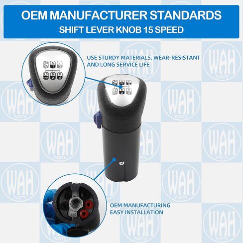 A6915 Shift Lever Knob 15 Speed Compatible with Eaton Truck 7LL 8LL 9MLL Replace 2RR711259 6C457213AA 007685001 in Kuwait