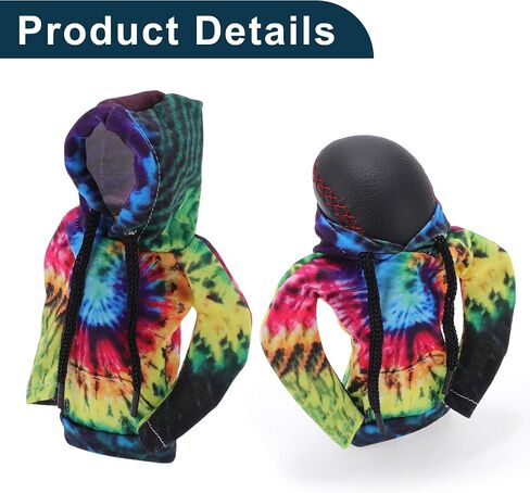 Car SUV Truck Gear Shift Knob Cover Stick Shifting Handle Protector Colorful Style Yellow,Green,Purple,Blue 1 Pc 6.69"x4.53" Polyester in Saudi Arabia