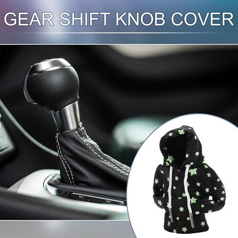 Universal Shift Keyb Cover Cover Glow في النمط المظلم التروس هوديي شيفتر رافعة مقعد للسيارة RV Truck Suv Fabric Black in Saudi Arabia