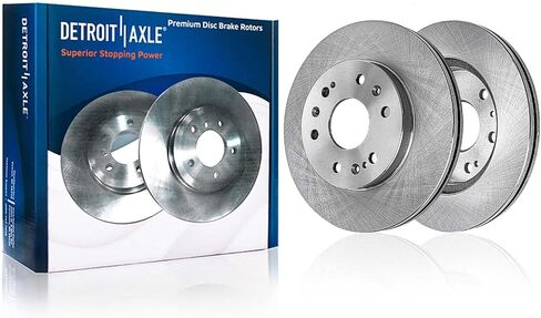 Detroit Axle - مجموعة الفرامل الأمامية لـ Chevrolet GMC Silverado Silverado Silverado Express Savana Sierra 1500 Tahoe Yukon XL Cadillac Escalade ESV Ext XTS Prake Brake Rators و Ceramic Brakes Pads in Saudi Arabia