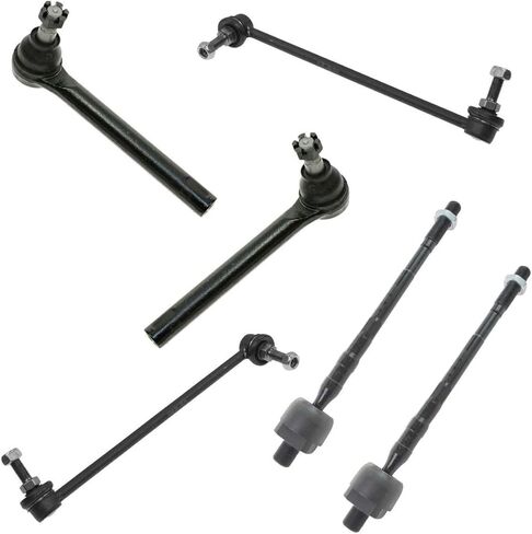6pc Kit Inner Outer Tie Rod End Sway Bar Left for Nissan for Murano 2005-2007 Suv Sealed,Repair your car in Saudi Arabia