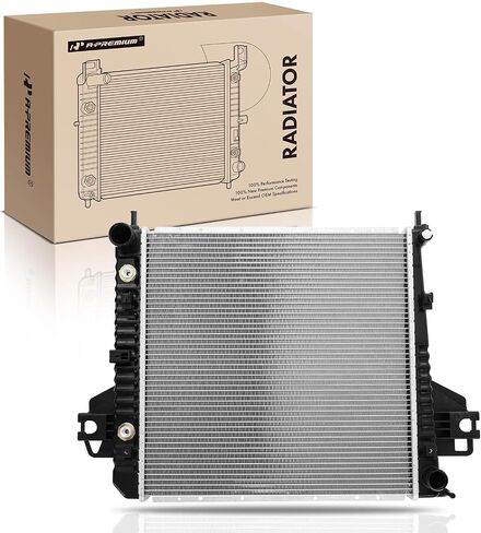 A-Premium Engine Coolant Radiator Assembly with Transmission Oil Cooler Compatible with Jeep Liberty 2002 2003 2004 2005 2006, V6 3.7L, Automatic Transmission, Replace# 52080120AB in Saudi Arabia