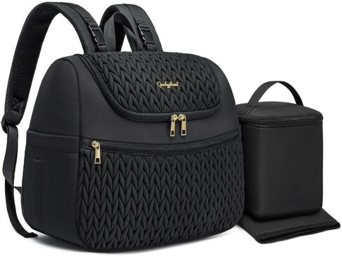 Small Diaper Bag Backpack, Mini Baby Bag, Breast Pump Backpack for Spectra S1 S2 Medela with Cooler Storage for Working Mom, Khaki in Kuwait