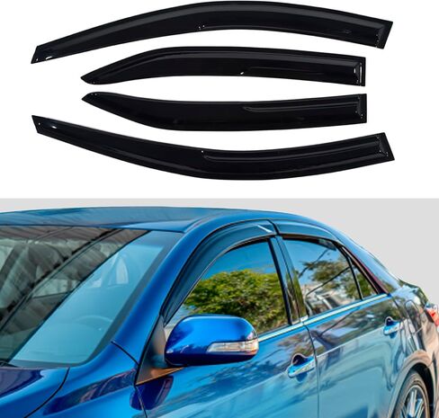 حرس المطر الجانبي نافذة تنفيس خارج جبل ، 4pcs يناسب تويوتا كامري 2012 2013 2014 2015 2015 2017 in Kuwait