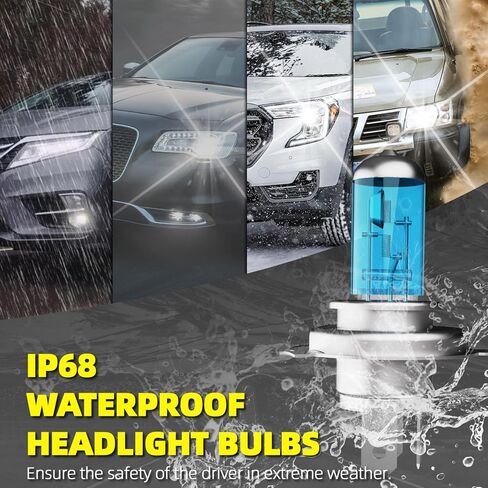 Headlight Bulbs Fit For Toyota Tacoma 2005-2011, 9003 High Low Dual Beam 9145 Fog Lights Combo, Super Bright 5500K White Light High Performance Halogen Light Bulbs, 4PCS in Kuwait