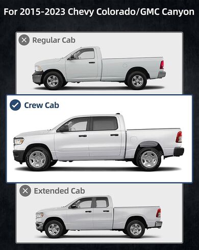 Running Boards Compatible with 2015-2024 Chevy Colorado/GMC Canyon Crew Cab Side Steps Nerf Bars for 2015 2016 2017 2018 2019 2020 2021 2022 2023 2024 Chevrolet Colorado/GMC Canyon in Kuwait