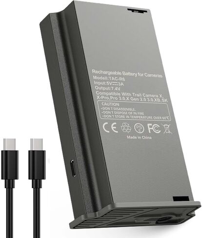 6500mAh Battery Pack Compatible with Trail Camera, Rechargeable LIT-22 Hunting Trail Camera Replacement Battery for SPYPOINT Flex-M, Flex G-36, Flex-Plus, Flex-S in Kuwait