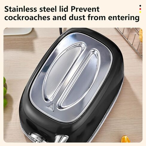 Toaster Retro 2 Slice, Vintage Green Toaster with Lid, with Bread Attachment, Preheat, Defrost And Cancel Functions, 6 Browning Levels (Green) in Saudi Arabia