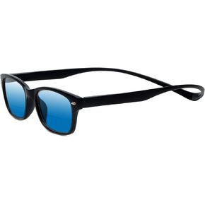 Magz Greenwich Magnetic Bifocal Sunglasses للجنسين الخلفية التي تربط حول الرقبة معلقة القراء من الشمس المعابد الطويلة in Kuwait