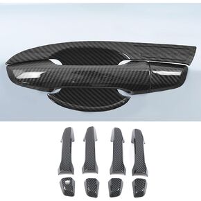 ملحقات السيارات تناسب Honda CR-V CRV 2017 2018 2019 2020 2021 2022 غطاء مقبض الباب الخارجي (ألياف الكربون) ABS 8 PCS بدون Keyhol in Kuwait
