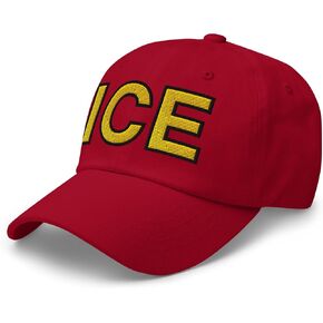 NX ICE Embroidered Curved Bill Cap Relaxed Fit Low Crown Adjustable Immigration Dad Hat in Saudi Arabia