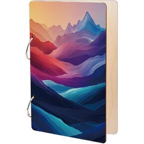 SUPERDANT Wooden Card Keeper Binder Happy Moment Greeting Card Organizer Ginkgo Postcard Photo Album Cover Ginkgo Leaf Birthday Cards Keeper Book Holder Wedding Holiday Organizer Keepsake Gifts in Kuwait