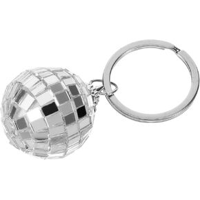 Disco Ball Keychain Purse Keychain Charm Balls Bag Keychains Silver Balls Keychains Disco Ball Keyring Party Bag Decor Keyring in Saudi Arabia