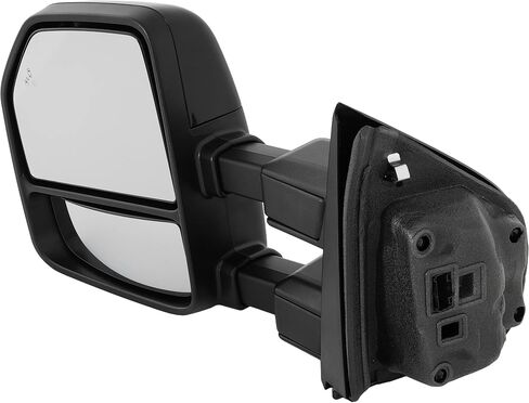 Kool Vue Left Power مرآة السحب الساخنة لفورد F-250 F-350 Super Duty 2017-2020 طية الطاقة مع ضوء الإشارة ، شاشة البقعة العمياء ، الذاكرة ومصباح البركة التلقائي للطلاء in Saudi Arabia