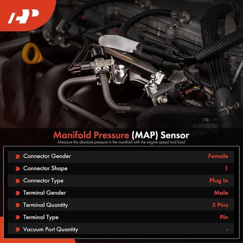A-Premium Manifold Absolute Pressure Sensor [3 Pins] Compatible with Mercedes-Benz G550 2016-2021, G550 4x4 2017-2018, GLE580 2020-2021, GLS580 2020-2021, Maybach S560 S580, S560, S580, 4.0L in Saudi Arabia