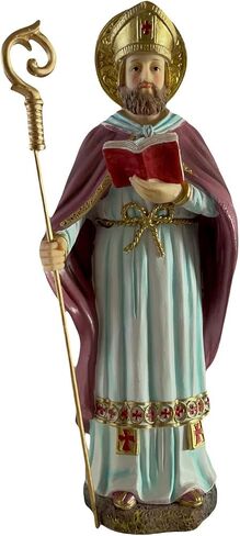 12" inch San Cipriano Saint Cyprian Statue Figurine - Holy Figurine Magician Mago Santo St House Warming Gifts for Home Decor in Saudi Arabia