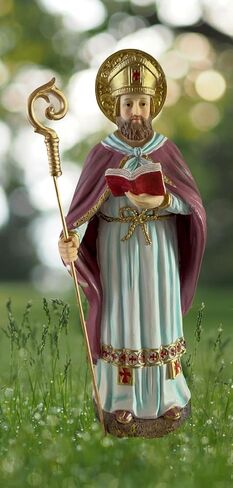 12" inch San Cipriano Saint Cyprian Statue Figurine - Holy Figurine Magician Mago Santo St House Warming Gifts for Home Decor in Saudi Arabia