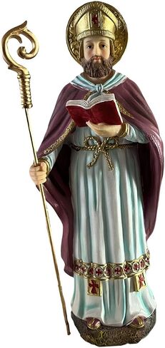 12" inch San Cipriano Saint Cyprian Statue Figurine - Holy Figurine Magician Mago Santo St House Warming Gifts for Home Decor in Saudi Arabia