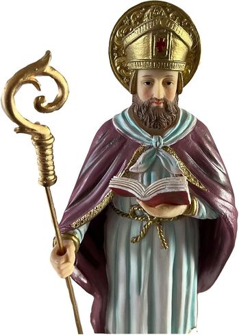 12" inch San Cipriano Saint Cyprian Statue Figurine - Holy Figurine Magician Mago Santo St House Warming Gifts for Home Decor in Saudi Arabia